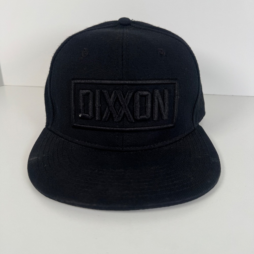 Dixxon Flannel Co Snapback Hat OSFM Black Tonal Logo Biker Streetwear Mens